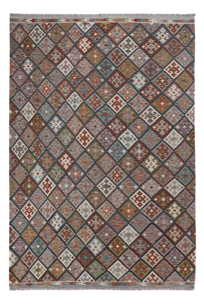 Kelimteppe - Splash - 300 x 206 cm - flerfarget