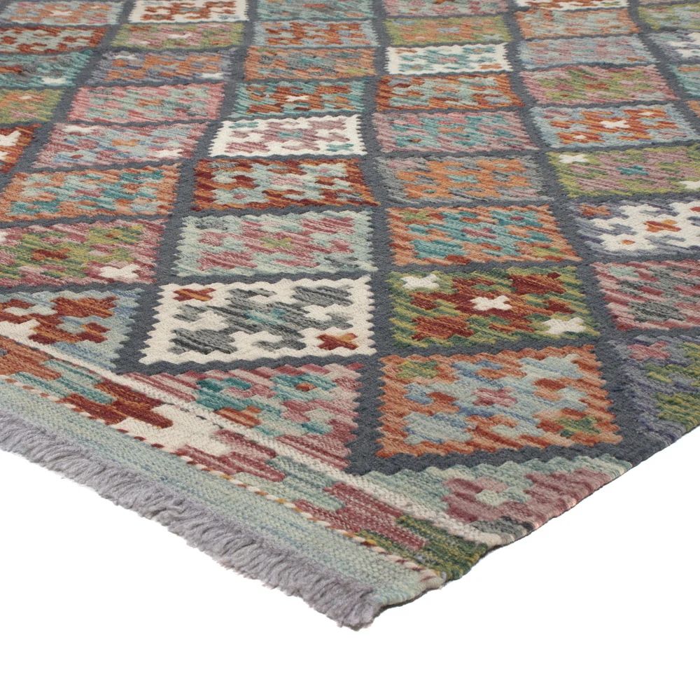 Kelimteppe - Splash - 300 x 206 cm - flerfarget