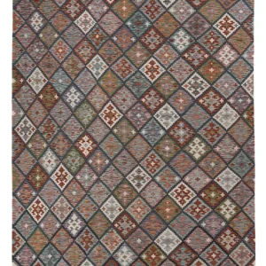 Kelimteppe - Splash - 300 x 206 cm - flerfarget