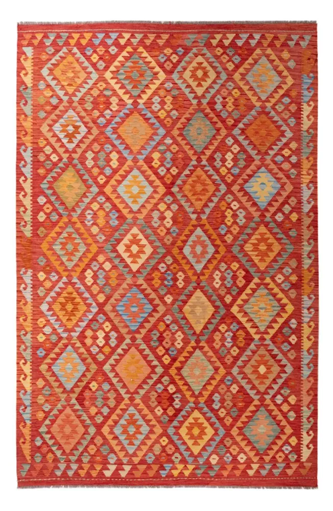 Kelimteppe - Splash - 301 x 193 cm - flerfarget