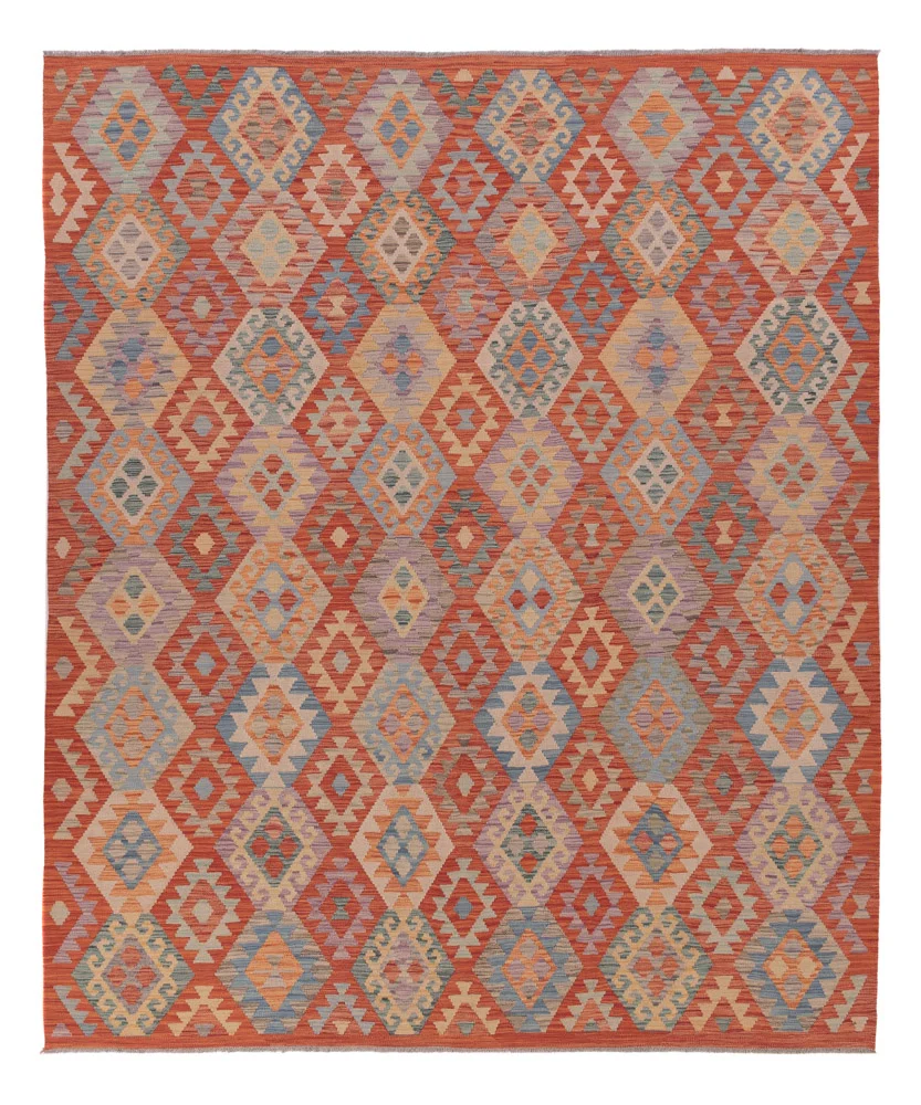 Kelimteppe - Splash - 301 x 249 cm - flerfarget