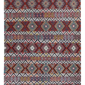 Kelimteppe - Splash - 303 x 198 cm - flerfarget