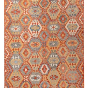 Kelimteppe - Splash - 303 x 203 cm - flerfarget