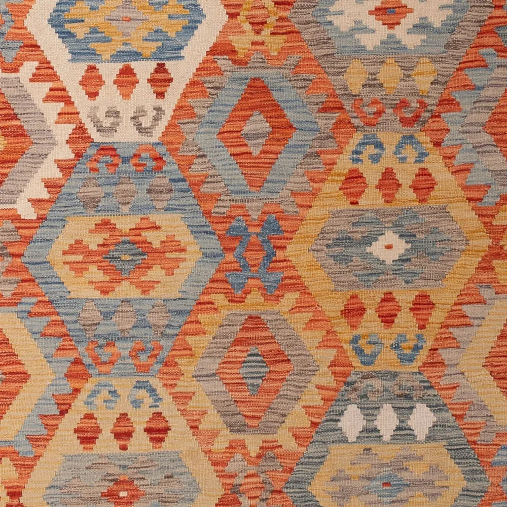 Kelimteppe - Splash - 303 x 203 cm - flerfarget
