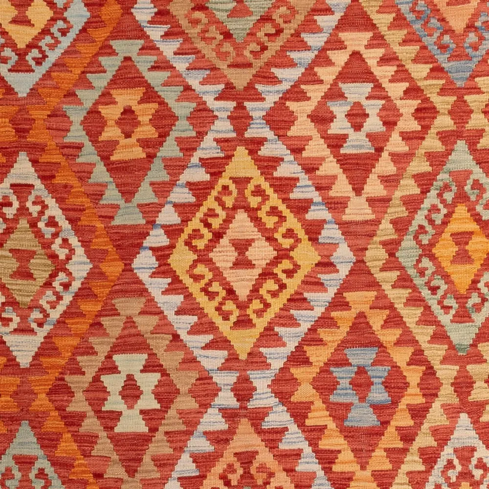 Kelimteppe - Splash - 306 x 194 cm - flerfarget