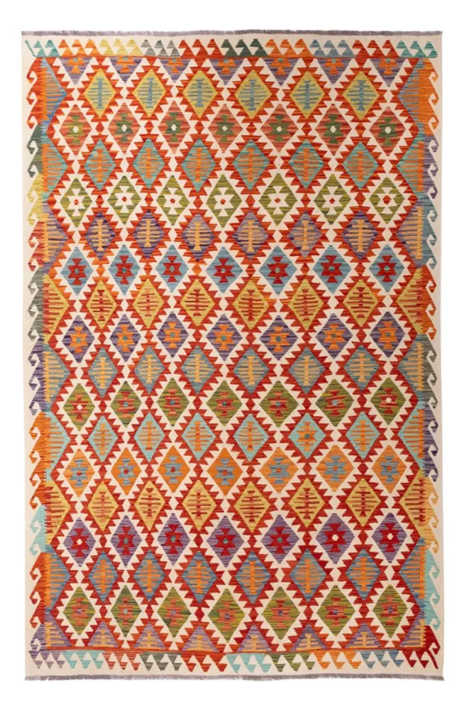 Kelimteppe - Splash - 307 x 200 cm - flerfarget