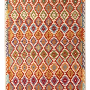 Kelimteppe - Splash - 307 x 200 cm - flerfarget