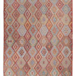 Kelimteppe - Splash - 307 x 253 cm - flerfarget