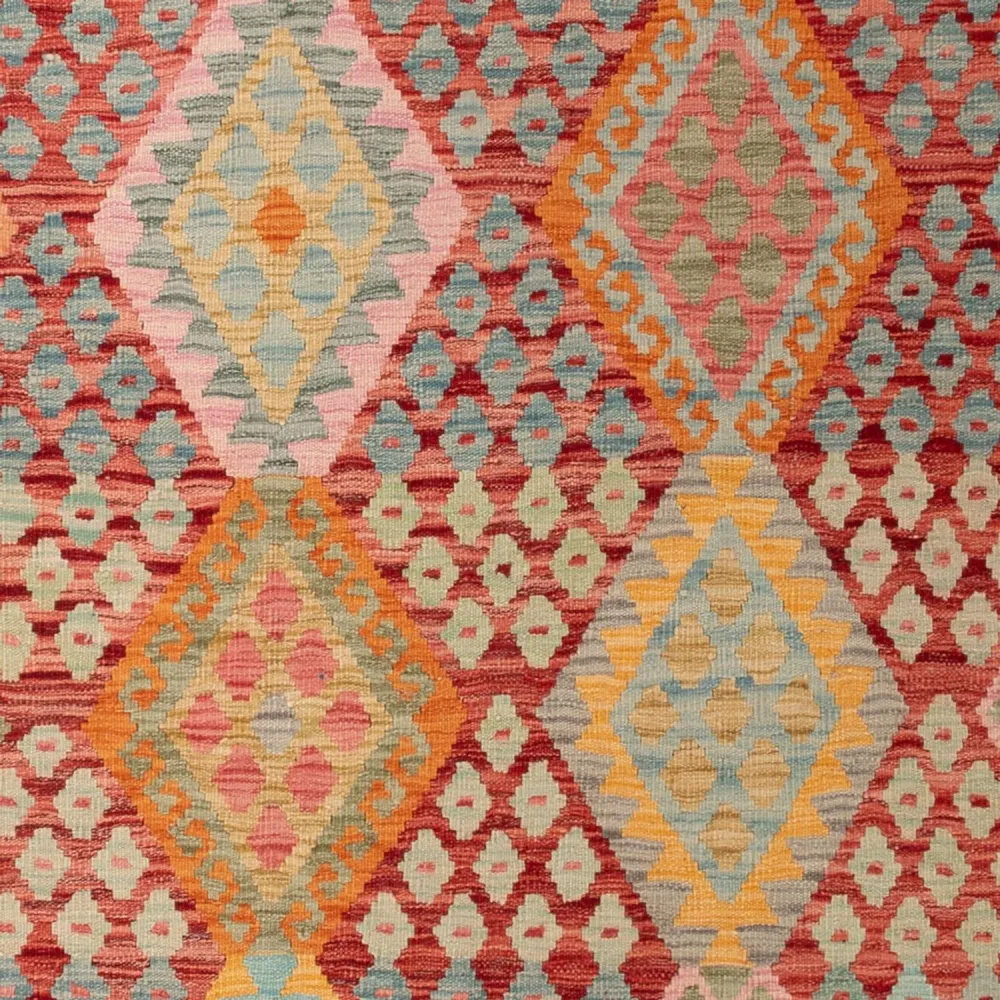Kelimteppe - Splash - 308 x 206 cm - flerfarget
