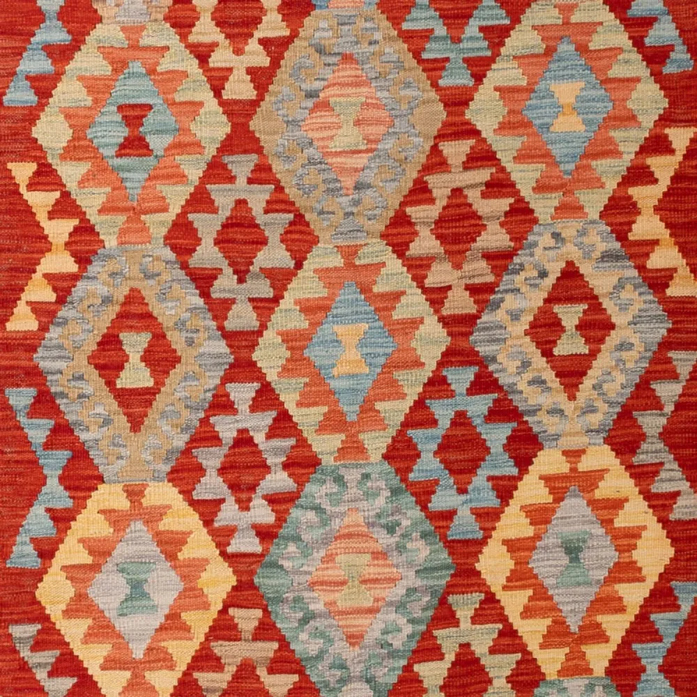 Kelimteppe - Splash - 309 x 197 cm - flerfarget