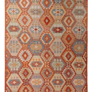 Kelimteppe - Splash - 310 x 204 cm - flerfarget