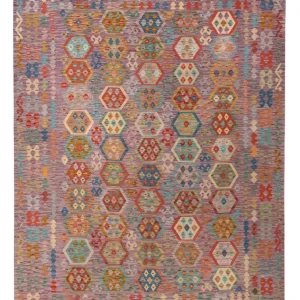 Kelimteppe - Splash - 335 x 257 cm - farget