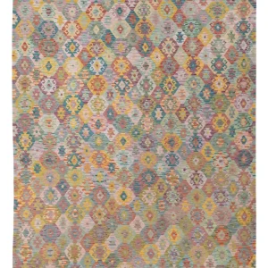 Kelimteppe - Splash - 336 x 259 cm - farget
