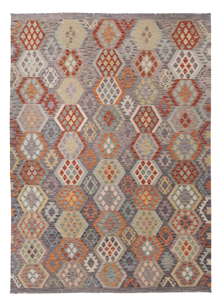 Kelimteppe - Splash - 340 x 245 cm - farget
