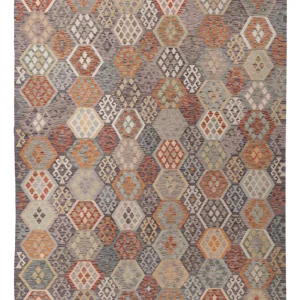 Kelimteppe - Splash - 341 x 264 cm - farget