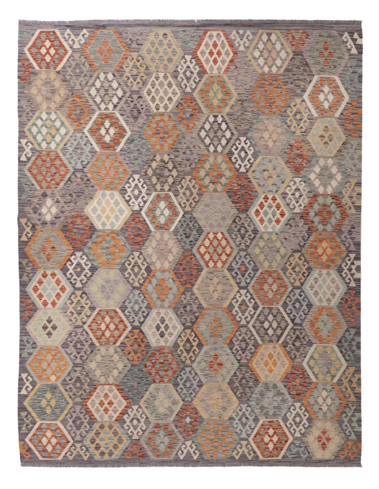 Kelimteppe - Splash - 341 x 264 cm - farget