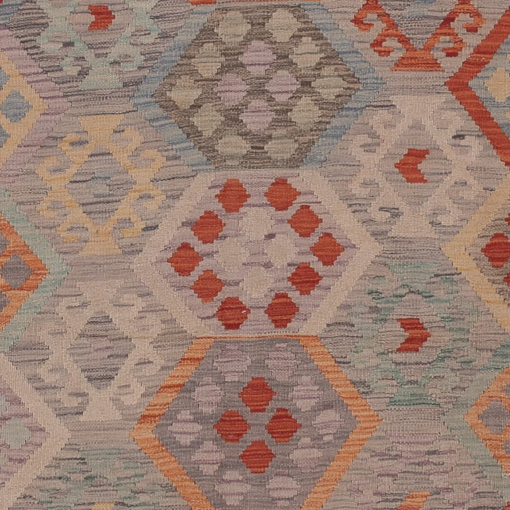 Kelimteppe - Splash - 342 x 257 cm - flerfarget