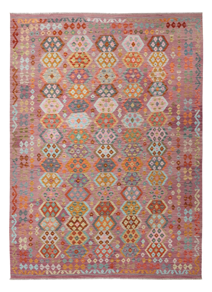 Kelimteppe - Splash - 347 x 252 cm - farget