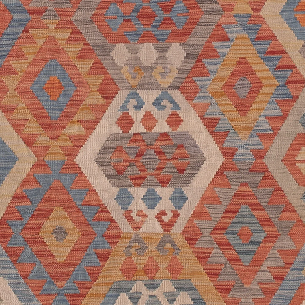 Kelimteppe - Splash - 348 x 257 cm - flerfarget