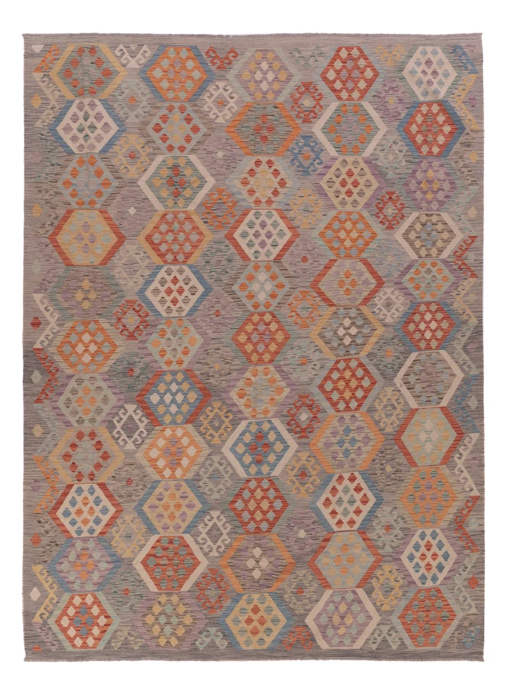 Kelimteppe - Splash - 350 x 256 cm - flerfarget