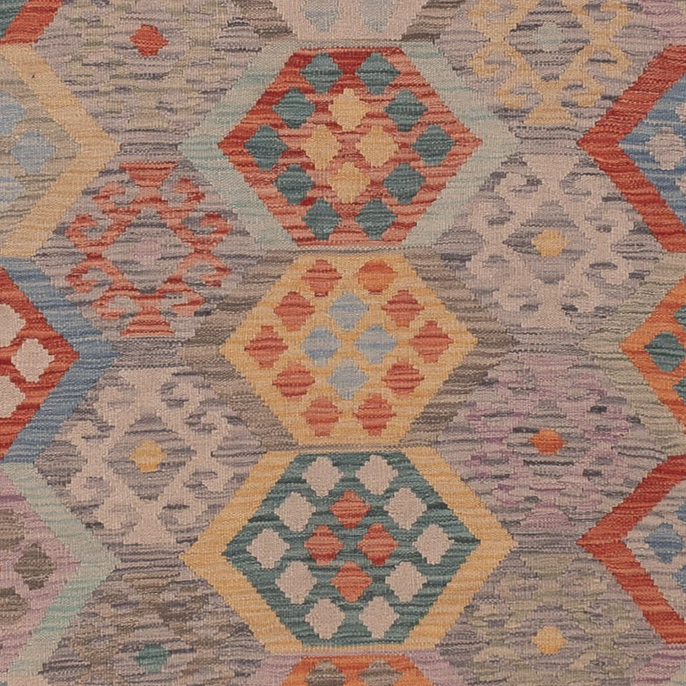Kelimteppe - Splash - 352 x 255 cm - flerfarget