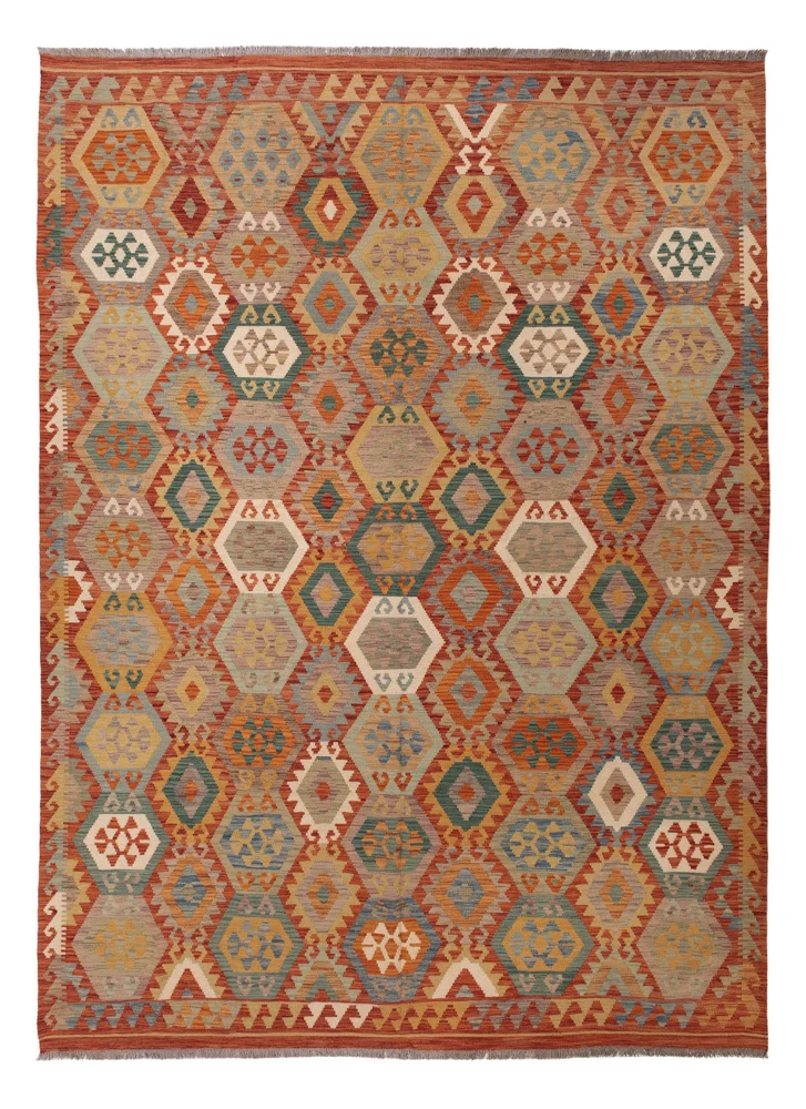 Kelimteppe - Splash - 352 x 256 cm - farget