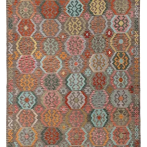 Kelimteppe - Splash - 353 x 247 cm - farget