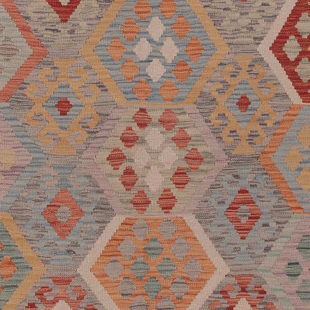 Kelimteppe - Splash - 367 x 256 cm - flerfarget
