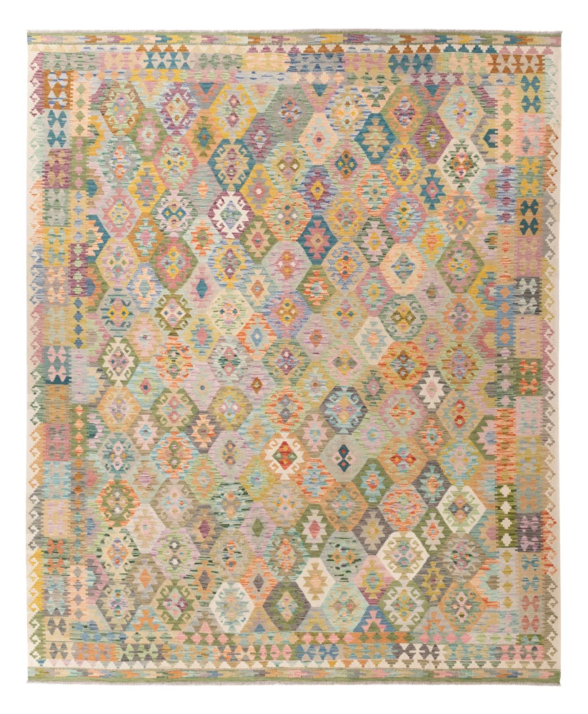 Kelimteppe - Splash - 375 x 303 cm - farget