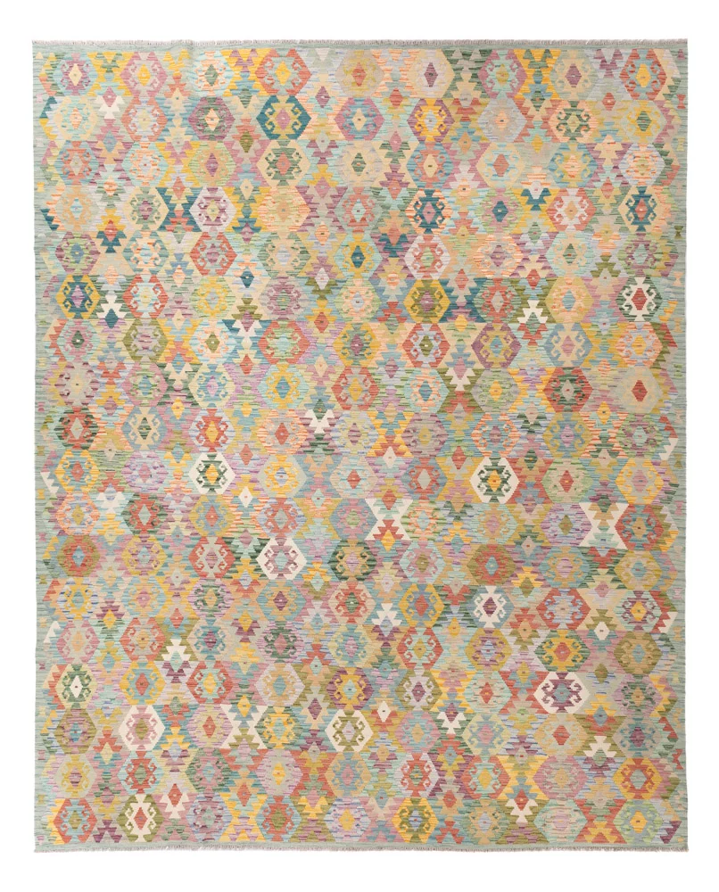 Kelimteppe - Splash - 383 x 312 cm - farget