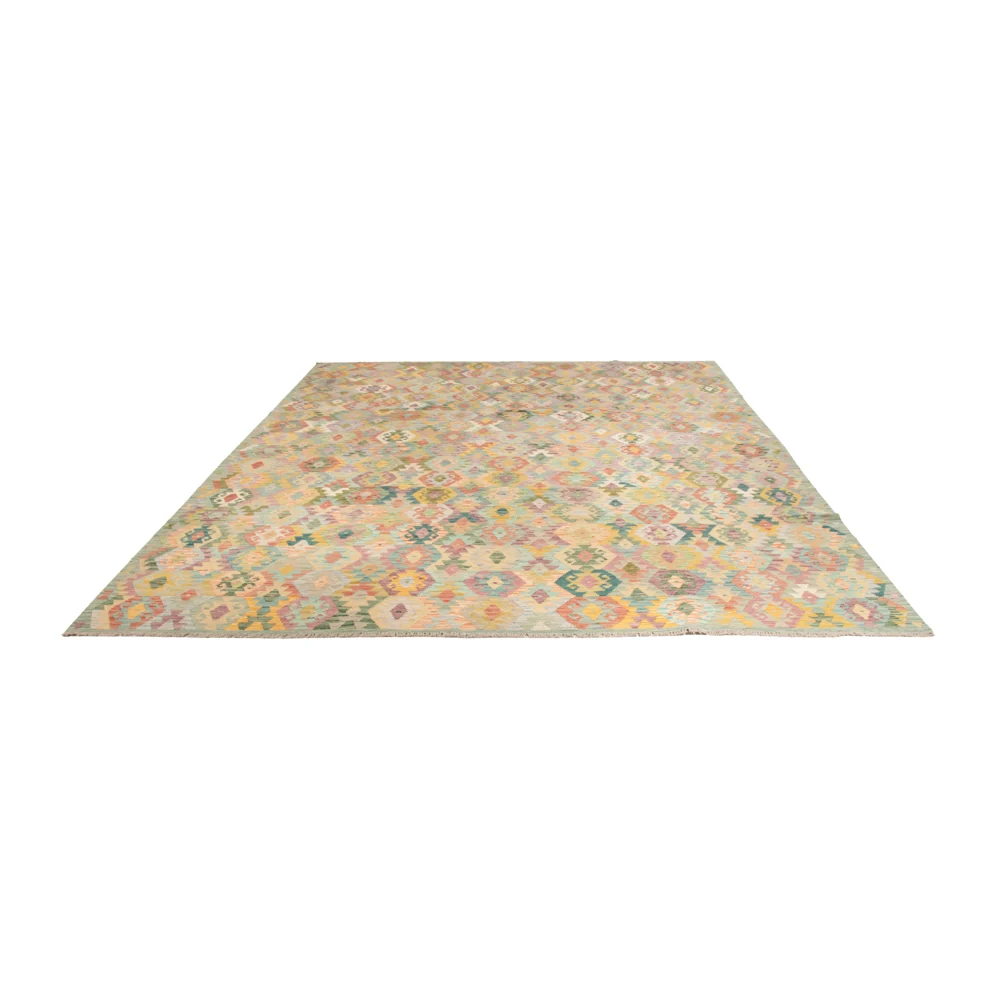 Kelimteppe - Splash - 383 x 312 cm - farget