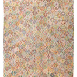 Kelimteppe - Splash - 392 x 323 cm - farget