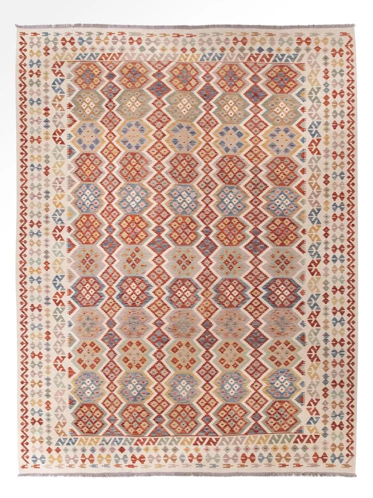 Kelimteppe - Splash - 403 x 306 cm - farget