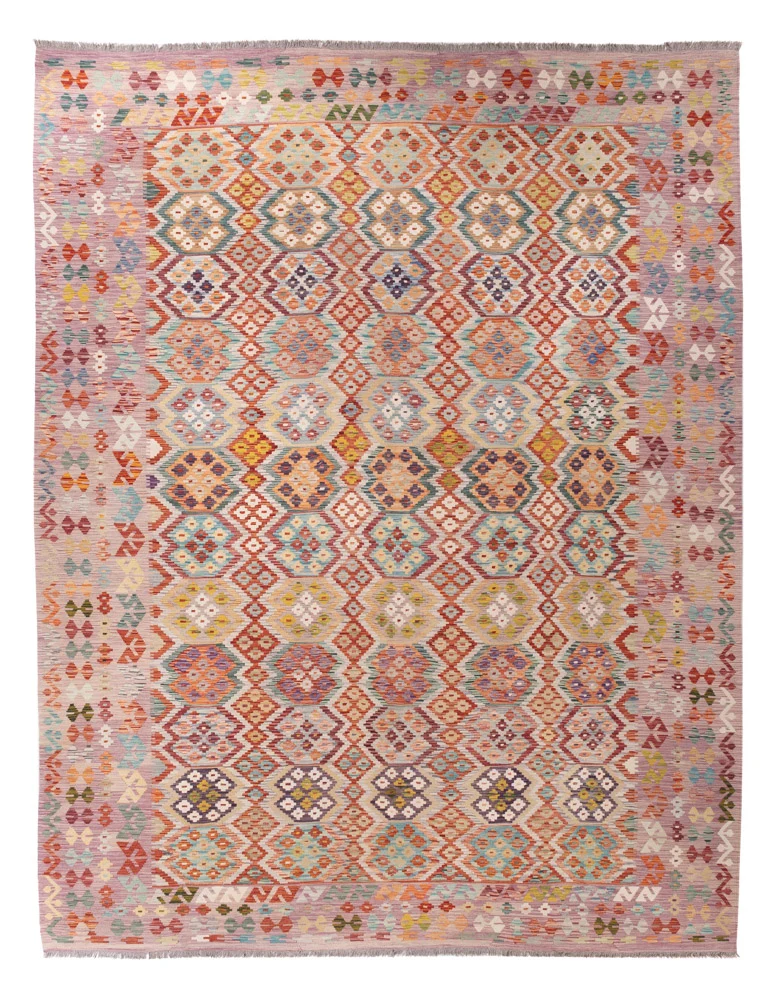 Kelimteppe - Splash - 403 x 314 cm - farget