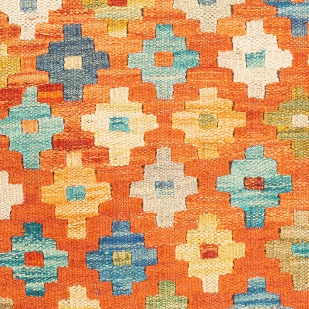 Kelimteppe - Splash square - 52 x 50 cm - flerfarget
