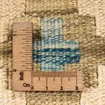 Kelimteppe - Splash square - 52 x 50 cm - flerfarget