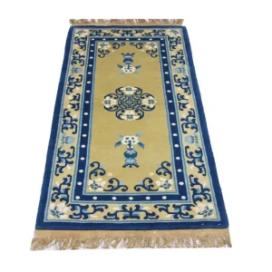 Kina-teppe - 152 x 76 cm - blå