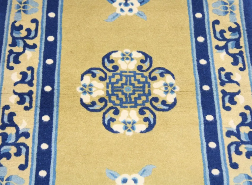 Kina-teppe - 152 x 76 cm - blå