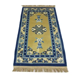 Kina-teppe - 152 x 76 cm - blå
