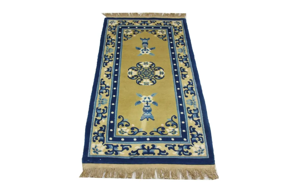 Kina-teppe - 152 x 76 cm - blå