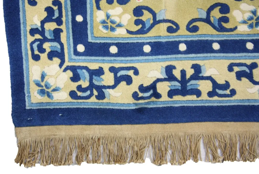 Kina-teppe - 152 x 76 cm - blå
