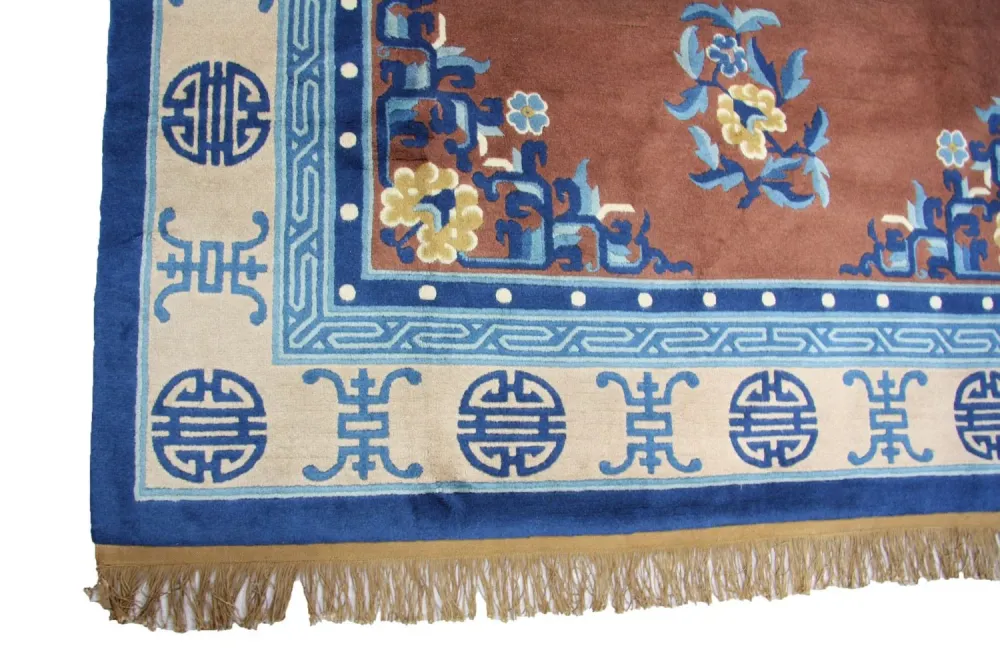Kina-teppe - 274 x 183 cm - brun