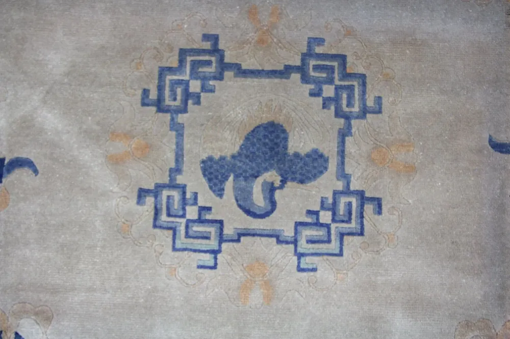 Kina-teppe - 298 x 198 cm - blå