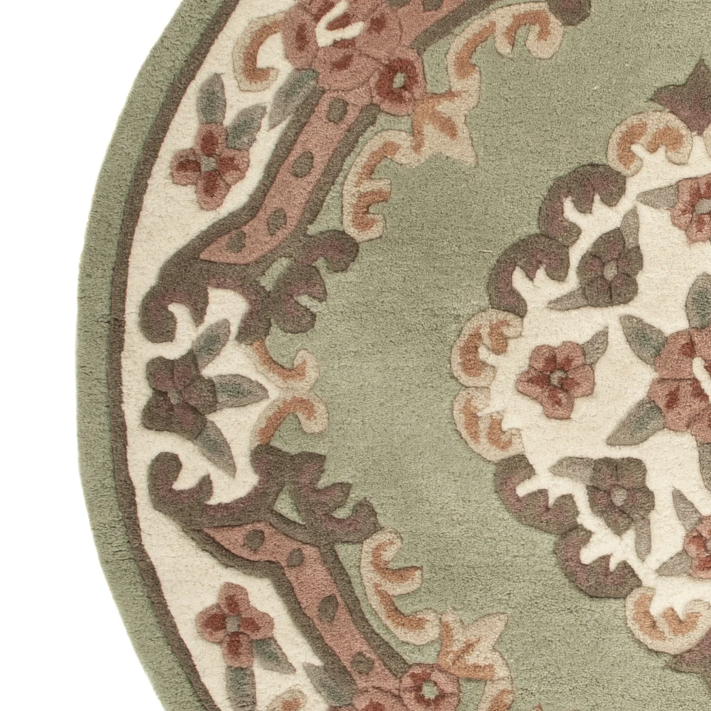 Kina-teppe rundt - 120 x 120 cm - flerfarget