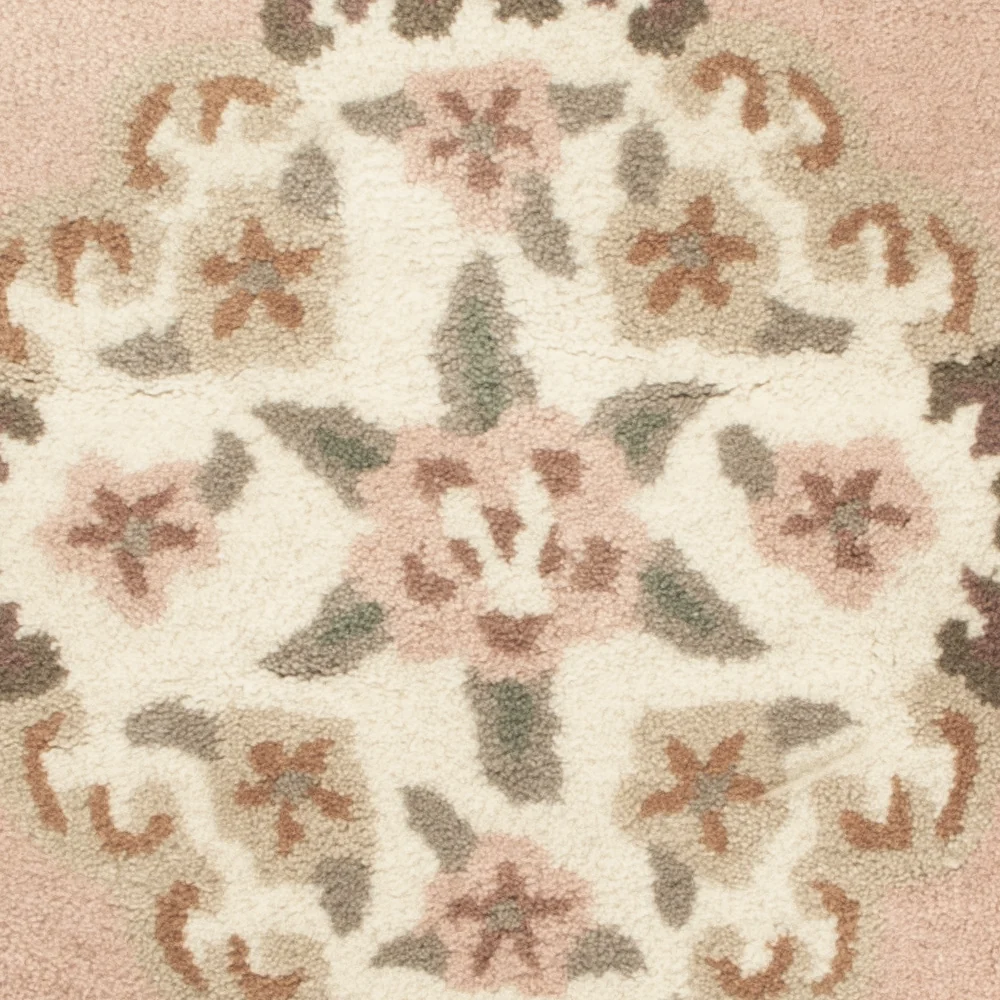 Kina-teppe rundt - 120 x 120 cm - flerfarget
