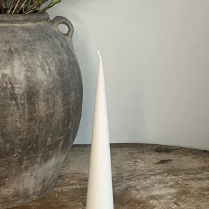 Kjeglelys 25 cm - Ivory