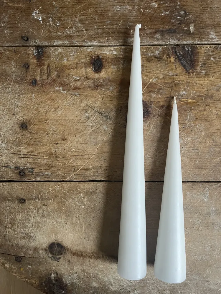 Kjeglelys 25 cm - Ivory