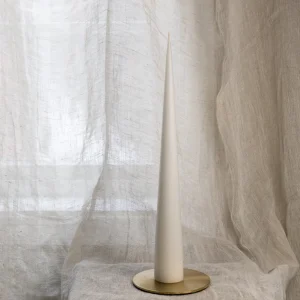 Kjeglelys 37 cm - Ivory