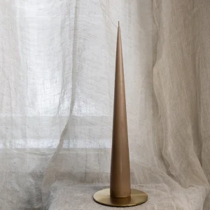 Kjeglelys 37 cm -Soft Clay