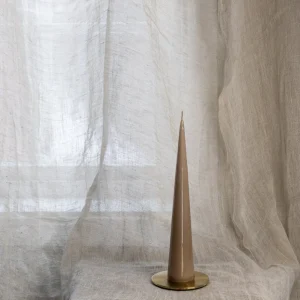 Kjeglelys 25 cm - Soft Clay - Lakkert